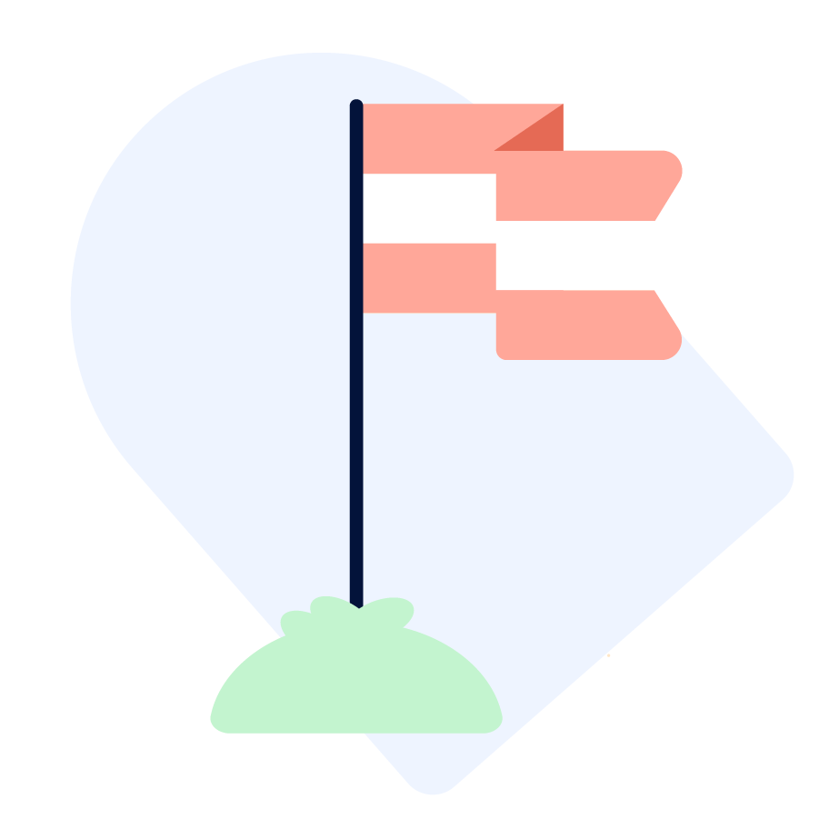 Austria flag illustration