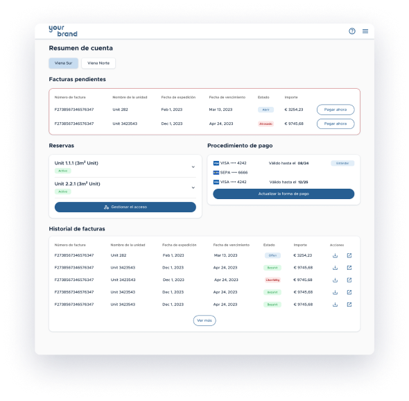 Kinnovis Customer Portal screenshot