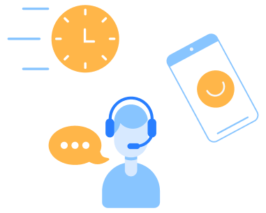 Graphic showing different types of customer service