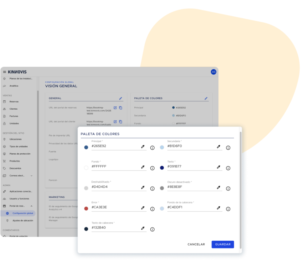 Booking portal customisation